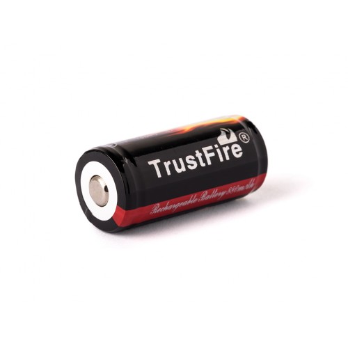 Acumulator 16340 / RCR123A 880 mAh,Li-Ion 3,6V - 3,7V protectie PCB - Trustfire