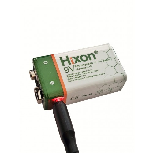 Acumulator 9V, Li-Ion, 760 mAh, cu incarcare prin cablu USB-C