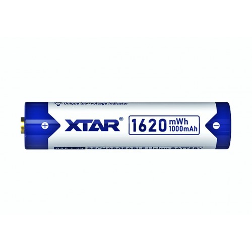 Acumulator AAA 1.5V Li-Ion 1620 mWh, 1000 mAh, cu indicator LED, Xtar