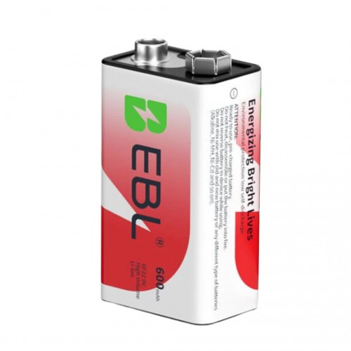 Acumulator Li-Ion 9V - 600 mAh - EBL