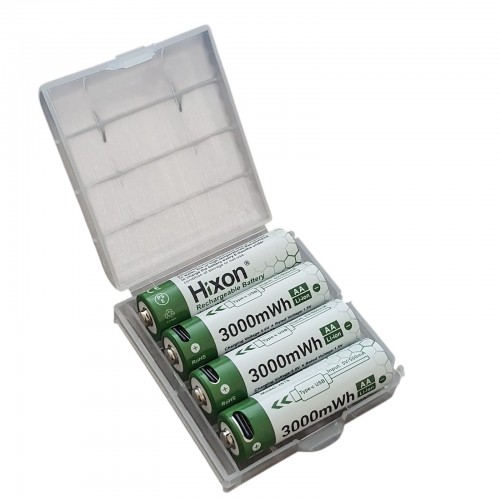 Acumulatori AA, 1.5V, Li -Ion, 3000 mWh, 2000 mAh cu incarcare USB-C, 4 buc / set