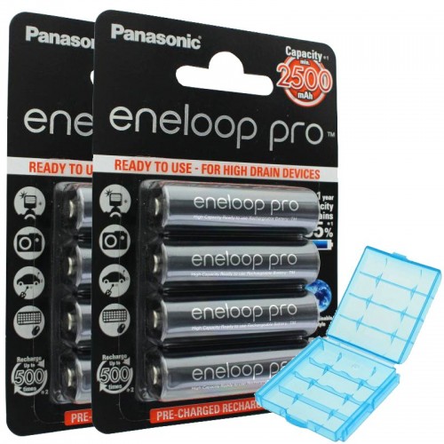 Acumulatori AA, 2500 mAh, ni-mh - Panasonic Pro, 8 buc / set