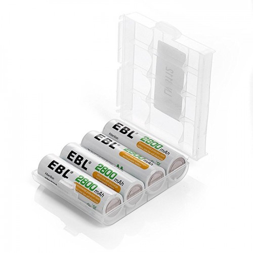 Acumulatori AA, 2800 mAh, Ni-Mh 1,2V Ready to use - EBL, 4 buc / set