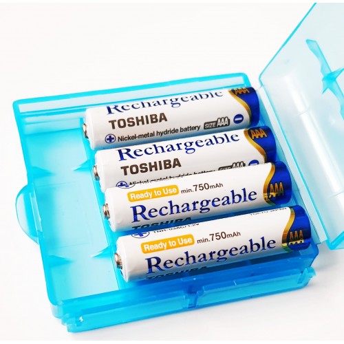Acumulatori AAA / HR03, 750 mAh , Ni-Mh , 1.2V- Toshiba, 4 buc / box