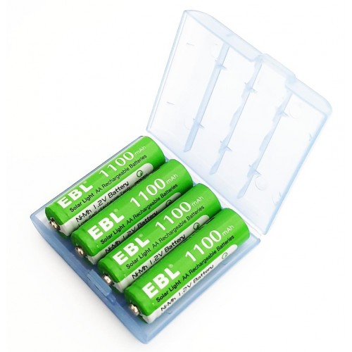 Acumulatori Lampi Solare HR6 / AA 1100 mAh, Ni-Mh 1.2V - 4 buc / set-EBL