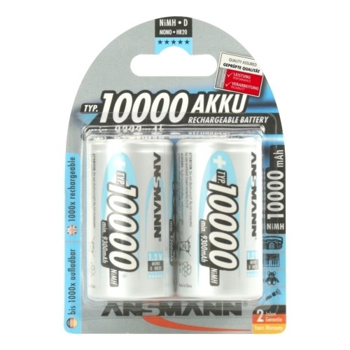 Acumulatori D / HR20 / 10 000 mAh -Ansmann - 2 buc / set
