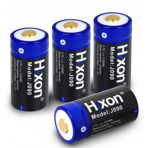 Acumulatori RCR123A, 900 mAh, Li- Ion - Hixon, 4 buc / set
