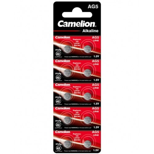 Baterii AG5/LR754/393/193 - Camelion, 10 buc / set