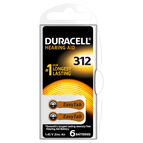 Baterii aparate auditive tip 312 PR41- Duracell