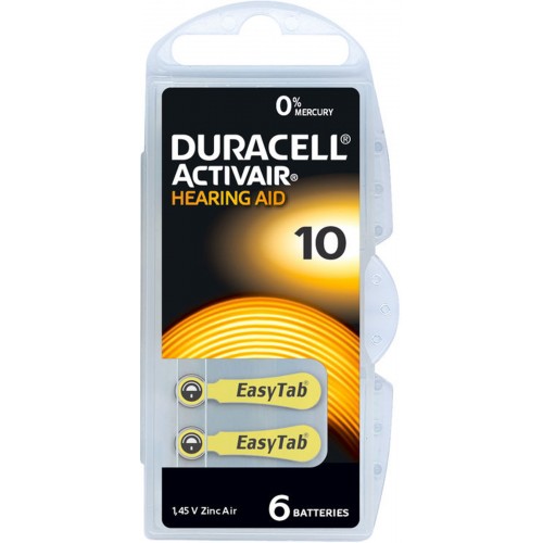 Baterii aparate auditive tip10 PR70- Duracell