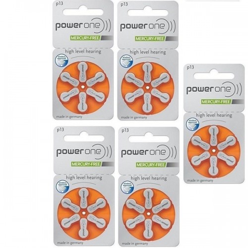 Baterii auditive P13 - PowerOne / 30 buc