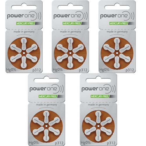 Baterii auditive P312 - PowerOne / 30 buc