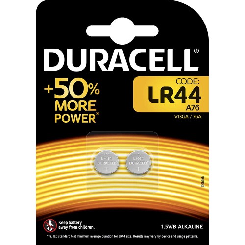 Baterii LR44 - Duracell, 2 buc / set